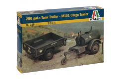 Italeri 1/35 M101 Cargo Trailer & 250 gal.s Tank Trailer image