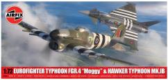 Airfix 1/72 Eurofighter Typhoon FGR.4 "Moggy" & Hawker Typhoon Mk.IB - Twin Pack image