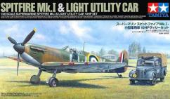 Tamiya 1/48 Spitfire Mk.I & Light Utility 10hp Car Set image
