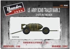  Thunder Model 1/32 US Army Bomb Trailer Mk.II (2 Kits in Box) image