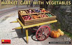 Miniart 1/35 Market Cart with Vegetables image