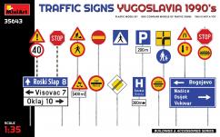 Miniart 1/35 Traffic Signs - Yugoslavia 1990s image