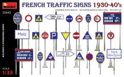 Miniart 1/35 Traffic Signs - French 1930-1940s image