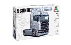 Italeri 1/24 Scania 770S 4x2 Normal Roof Grey Cab image