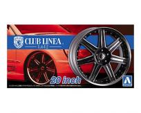 Aoshima 1/24 Rims & Tires - Club Linea L612 20" image