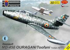 Kovozavody Prostejov 1/72 MD-450 Ouragan/Toofani "Indian Airforce" image