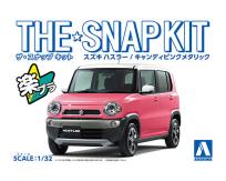 Aoshima 1/32 Suzuki Hustler Candy Pink Met - Snap Kit image