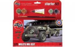 Airfix 1/72 Willys MB Jeep - Starter Set image