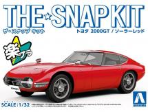 Aoshima 1/32 Toyota 2000GT Solar Red - Snap Kit image