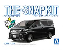 Aoshima 1/32 Toyota Vellfire Black - Snap Kit image
