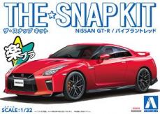 Aoshima 1/32 Nissan R35 GT-R Vibrant Red Snap Kit image