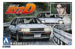 Aoshima 1/24 Toyota AE86 Levin Initial-D Akiyama Wataru image