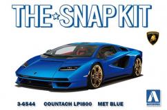 Aoshima 1/32 Lamborghini Countach LPI800 Met Blue - Snap Kit image