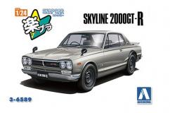 Aoshima 1/24 Skyline HT 2000 GT-R 1970 Silver Snap Kit image