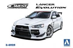 Aoshima 1/24 Mitsubishi Lancer Evolution X CZ4A C-West 2007 image
