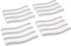 Tamiya JR Circuit Wave Section J/Cup White (4pcs) image