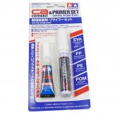 Tamiya CA Cement & Primer Set (PP/PE/POM/EVA) image