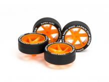 Tamiya Mini 4WD Super Hard Low-Profile Tire & Wheel Set image