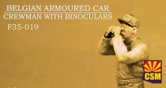 CSM 1/35 Belgian Armoured Car Crewman with Binoculars image