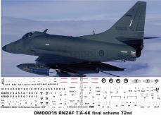OMD 1/72 TA-4K Skyhawk Royal New Zealand Air Force Decal Set image