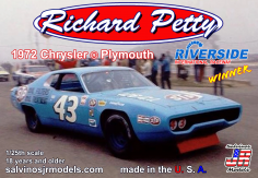 Salvinos Jr 1/25 Chrysler Plymouth 1972 Riverside Winner #43 Richard Petty image