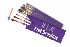 Humbrol Flat Brush Pack 3-5-7-10mm image
