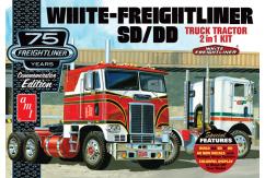 AMT 1/25 White Freightliner 2-in-1 SD/DD Cabover Tractor (75th Anniversary) image