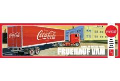 AMT 1/25 Fruehauf Beaded Van Semi Trailer - Coca-Cola image