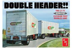 AMT 1/25 "Double Header" Tandem Van Trailers image