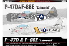 Academy 1/72 P-47D & F-86E "Gabreski" Kitset image