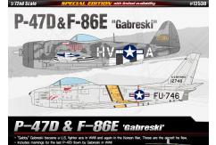 Academy 1/72 P-47D & F-86E "Gabreski" Kitset image