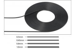 Tamiya - Cable 0.5mm OD Black 2-Metres image