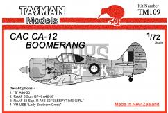 Tasman Models 1/72 CAC CA-12 Boomerang image