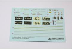 Tamiya 1/24 Mitsubishi Pajero Super Exceed Decal Set image