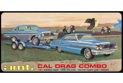 AMT 1/25 Cal Drag Combo 1964 - Galaxie, AWB Falcon & Trailer image