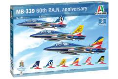 Italeri 1/72 MB-339 60th P.A.A. Anniversary 3-Model Set image