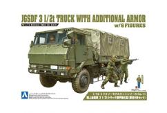 Aoshima 1/72 JGSDF 3 1/2t Truck with Armor & 6 Figurines image