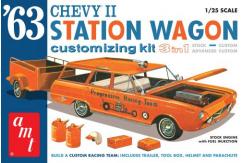 AMT 1/25 1963 Chevy II Station Wagon with Trailer image
