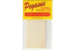 Pegasus Hobbies 1/25 Tire Whitewalls Thin (12 Pack) image
