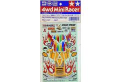 Tamiya Mini 4WD Fully Cowled Dress-Up Sticker Set B image