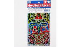 Tamiya Mini 4WD Fully Cowled Hologram Sticker Set B image