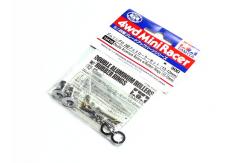 Tamiya Mini 4WD Wide Aluminium Roller W/Ring (12-13mm) image