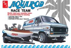 AMT 1/25 1975 Aqua Rod Race Team Chevy Van, Race Boat & Trailer image