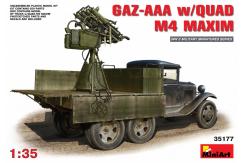 Miniart 1/35 Gaz-Aaa W/Quad M4 Maxim image