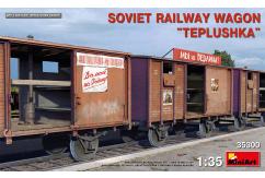 Miniart 1/35 Soviet Railway Wagon "Teplushka" image