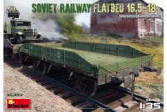 Miniart 1/35 Sov. Railway Flatbed 16.5-18T image