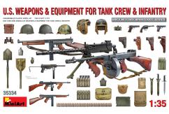 Miniart 1/35 Us Weapons & Equip For Tank Crew image