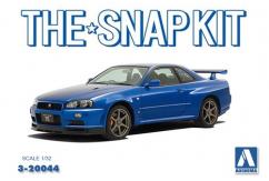Aoshima 1/32 Nissan R34 GT-R Bayside Blue Snap Kit image