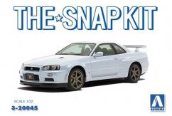 Aoshima 1/32 Nissan R34 GT-R White Snap Kit image