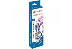 Humbrol Enamel Matt Paint & Brush Set image